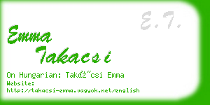 emma takacsi business card